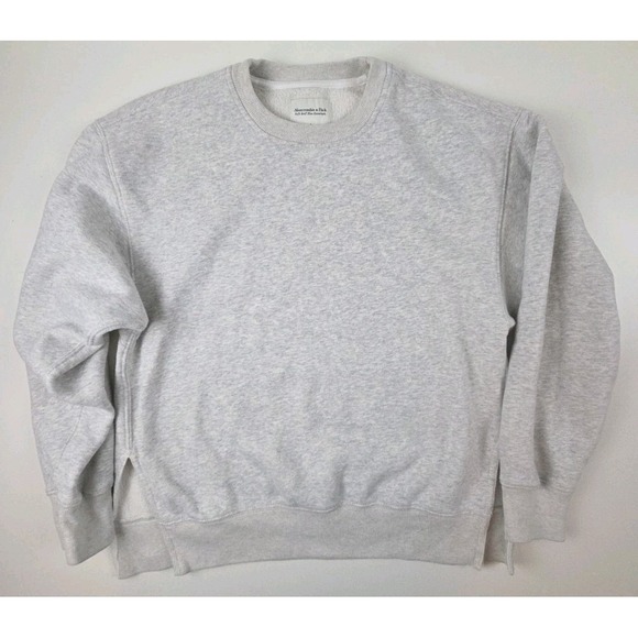 Abercrombie & Fitch Sweaters - Abercrombie & Fitch Soft Max Essentials Womens Small Colorblock Gray Pullover